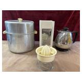 4 pc. Vintage   stovetop baby bottle sterilizer,