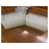 17 Vintage Anchor Hocking Serva-Snack clear