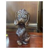 Vintage mid-century ceramic puppy dog figurine.