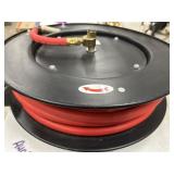Central pneumatic retractable hose reel with 5