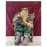 Rustic woodland Santa figurine