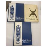 3 Vintage Trillium yearbooks from Copiah-Lincoln