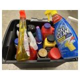 Bundle of cleaning products.