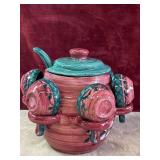 P. Boatman 1994 teapot and matching cups .missing