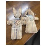 Vintage Overly-Raker cloth Easter bunny shelf