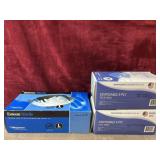 3 pc.Disposable masks and gloves.one box opened