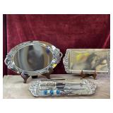 Silver plated trays Towle ,Studio Silversmiths