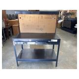 Heavy-duty steel garage multipurpose workbench