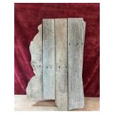Rustic  wall art piece fstate cutout of