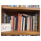 Variety of assorted cookbooks, including titles