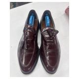 11.5-D Allen Edmonds burgundy leather tassel
