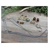 Assorted collection of vintage costume jewelry