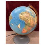 Light up desktop world globe