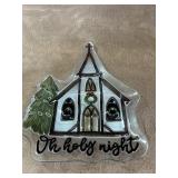 Christmas Bundle  Mud Pie Fused Glass Church