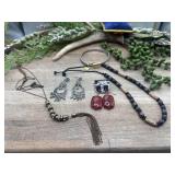 Costume jewelry. Rustic collection of