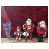 Ole Miss Rebels novelty footed glass, vintage