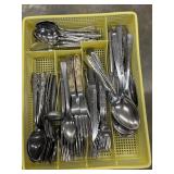 Assorted bundle of kitchen silverware.