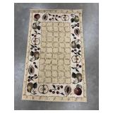 Country farmhouse style kitchen rug