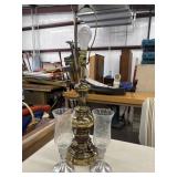 Hollywood Regency style Table lamp, 2 vintage