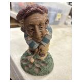 Vintage resin figurine titled "Digger" by