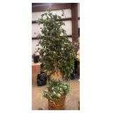 Tall artificial ficus tree featuring realistic