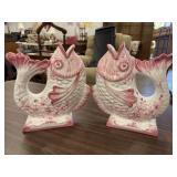Vintage 1986 Fitz and Floyd Majolica-style koi