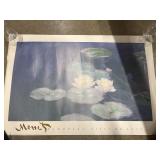Vintage Claude Monet Nymphéas Effet Du Soir Art