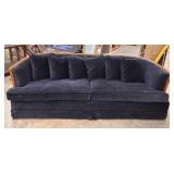 Broyhill Vintage Curved Velvet Sofa.