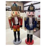 Pair of traditional decorative wooden nutcracker