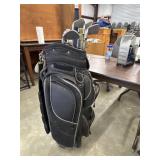 black Calina golf cart bag. With a Set of King