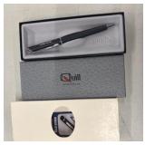 Vintage Quill Brand matte black ballpoint pen