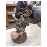 "Andrew," a vintage 1990 golf gnome figurine