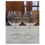 Mikasa Stephanie crystal burgundy red wine