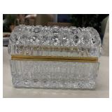 Vintage French Baccarat Style Cut Crystal Jewelry