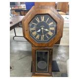 Vintage Verichron chime regulator wall clock