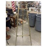 Vintage brass or brass-plated floor easel.