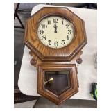 Vintage Howard Miller oak schoolhouse-style