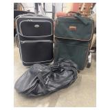 Travelers Club softside rolling suitcase, green