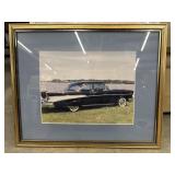 Framed photographic print of a classic 1960 Ford