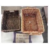 Rectangular handwoven water hyacinth storage