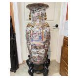 36in Chinese Famille Rose Palace Floor Vase or