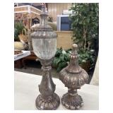 Pair of ornate, vintage-style decorative tabletop