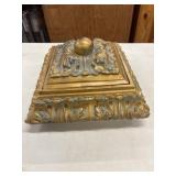 Vintage Hollywood Regency-style gilded wooden