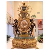 Imperial "Brevettato" style gilt-brass and green