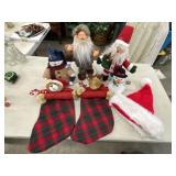 Christmas decor. rustic woodland-style Santa