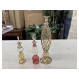 Set of decorative, handblown Egyptian glass