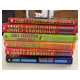 6 Hardcover novels by author Janet Evanovich,