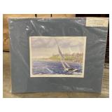 Limited edition matted print of a watercolor