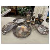 Vintage silver-plated tea and serving set and