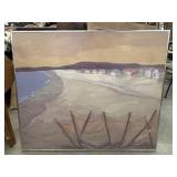 Original mid-century modern style abstract